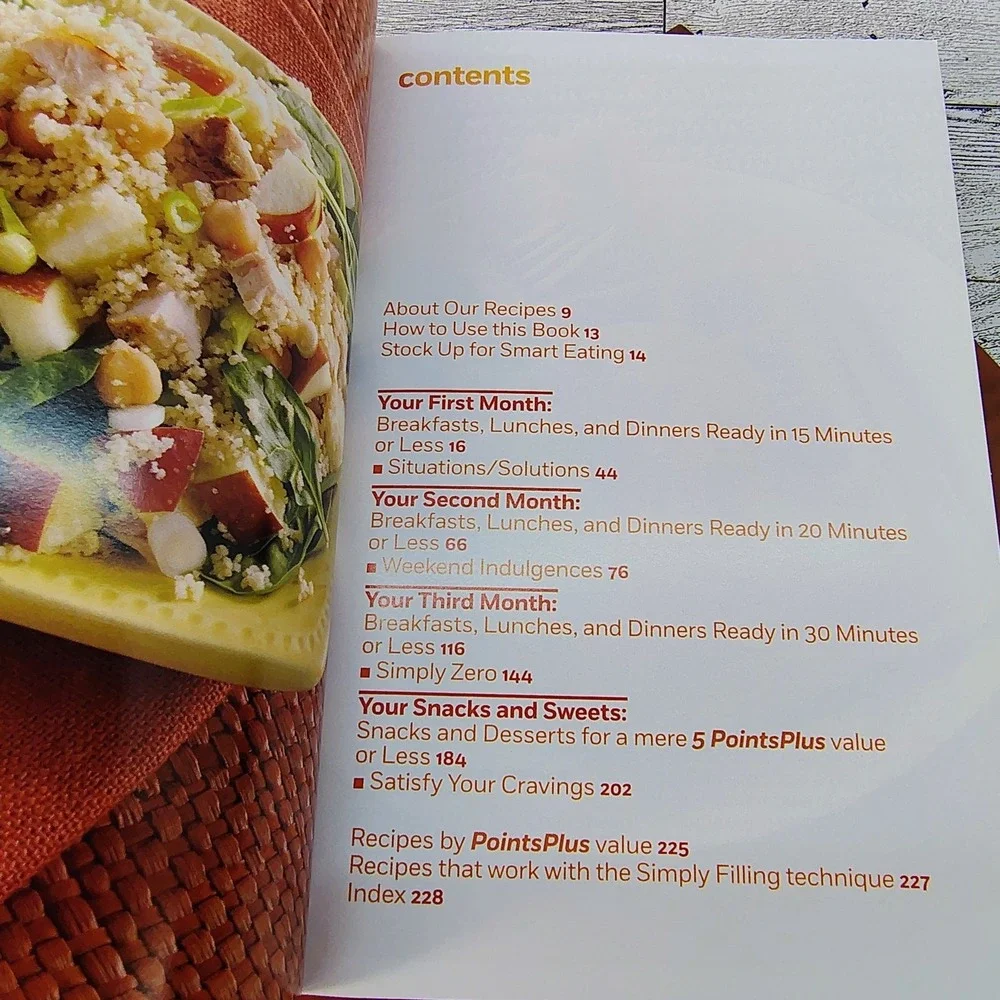Weight Watchers Cookbooks Lot of 2 Books - Dining for Two and What to Eat Now